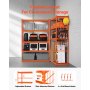 Regał magazynowy VEVOR, 1134 kg, 5-poziomowy, wytrzymały regał garażowy, 457,2 x 1219,2 x 1828,8 mm, regulowany, bezśrubowy regał przemysłowy, regał gospodarczy, regał piwniczny do kuchni, magazynu, piwnicy, pomarańczowy