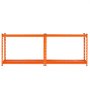 VEVOR Storage Shelving, 1089 kg, 4-Tier Heavy-Duty Shelving Unit for Garage, 508x1016x1524mm, Adjustable Boltless Shelving Unit for Industrial Shelving, All-Purpose Shelving, Basement Shelving for Kitchen, Storage, Cellar, Orange