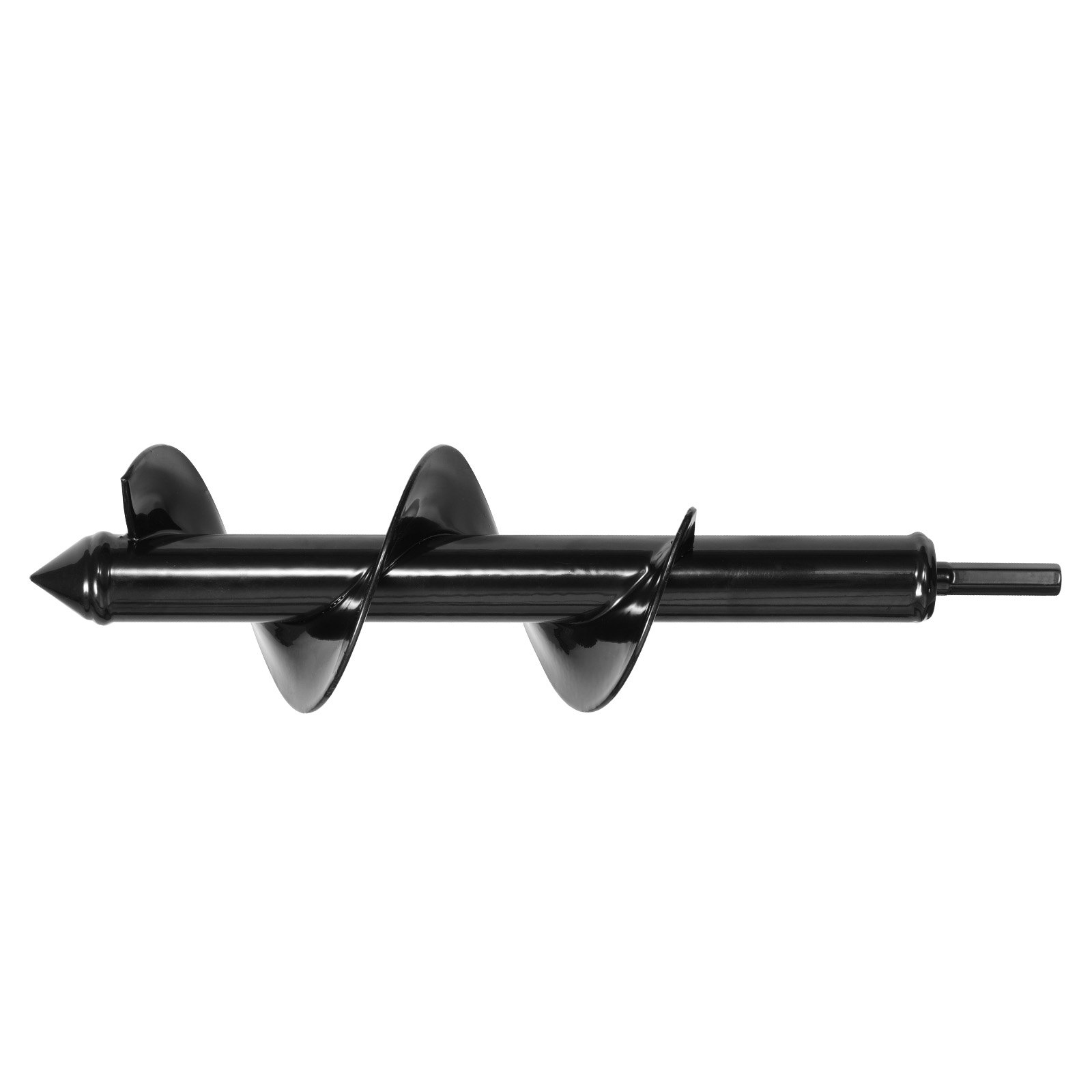 Świder ziemny VEVOR do wiertarki, Ø 80x290 mm, do wierteł sześciokątnych 3/8 cala, świder do słupków, świder do otworów przelotowych, nasadki do wiercenia otworów na słupki ogrodowe i ogrodzenia