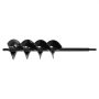 VEVOR Auger Drill Bit for Planting, 80 x 410 mm Spiral Drill Bit, for 3/8" Hex Drive Drills, Heavy Duty Bulb Planter Tool, Hole Drilling Attachments for Garden Post Hole Digger Fence Digging