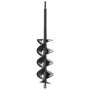 VEVOR Auger Drill Bit for Planting, 80 x 410 mm Spiral Drill Bit, for 3/8" Hex Drive Drills, Heavy Duty Bulb Planter Tool, Hole Drilling Attachments for Garden Post Hole Digger Fence Digging