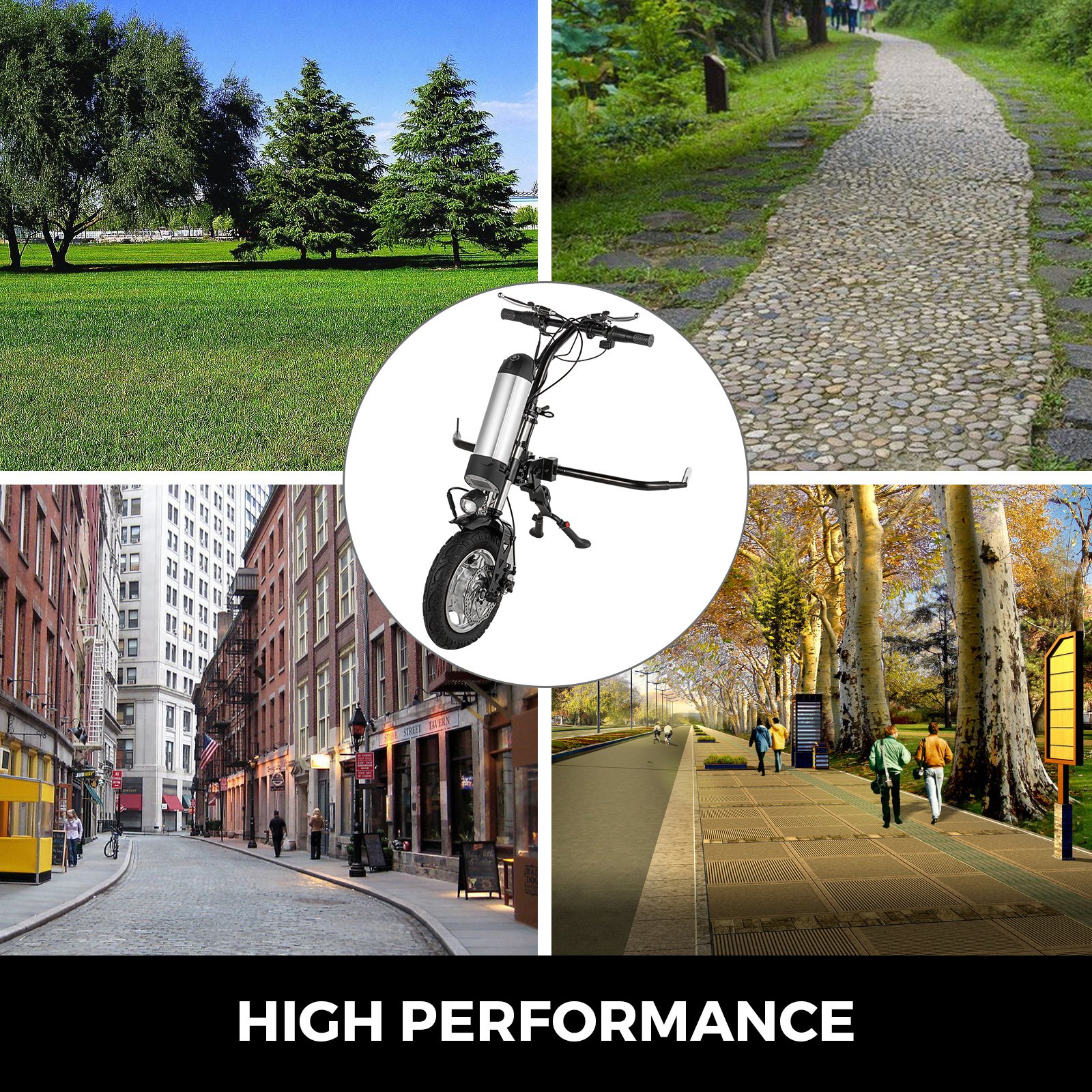 Elektryczny rower ręczny Elektryczny wózek inwalidzki dołączany 36V 350w akcesoria