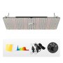 VEVOR 300W Ściemnialna Lampa do Roślin 40x60x12cm Lampa LED do Roślin 710x Samsung 281B Pełne Spektrum 40000lm Strumień Świetlny Lampa Wzrostowa 760nm Długość Fali Podczerwonej Lampa Do Roślin Szklarnia Namiot Do Uprawy Balkon