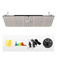 VEVOR 300W Ściemnialna Lampa do Roślin 40x60x12cm Lampa LED do Roślin 710x Samsung 281B Pełne Spektrum 40000lm Strumień Świetlny Lampa Wzrostowa 760nm Długość Fali Podczerwonej Lampa Do Roślin Szklarnia Namiot Do Uprawy Balkon