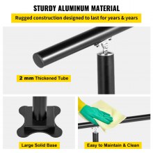 Aluminiowa poręcz schodowa VEVOR Balustrady schodowe poręcz zewnętrzna poręcz 1,2 m czarny dom