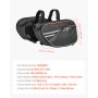 VEVOR Motorcycle Saddlebag, 30 L (15 L x 2) Large Capacity Side Saddle Bag with Waterproof Rain Cover and Straps, Compatible with Most Motorcycles, Outdoor Sports Motorbike Luggage Storage Bag, Black