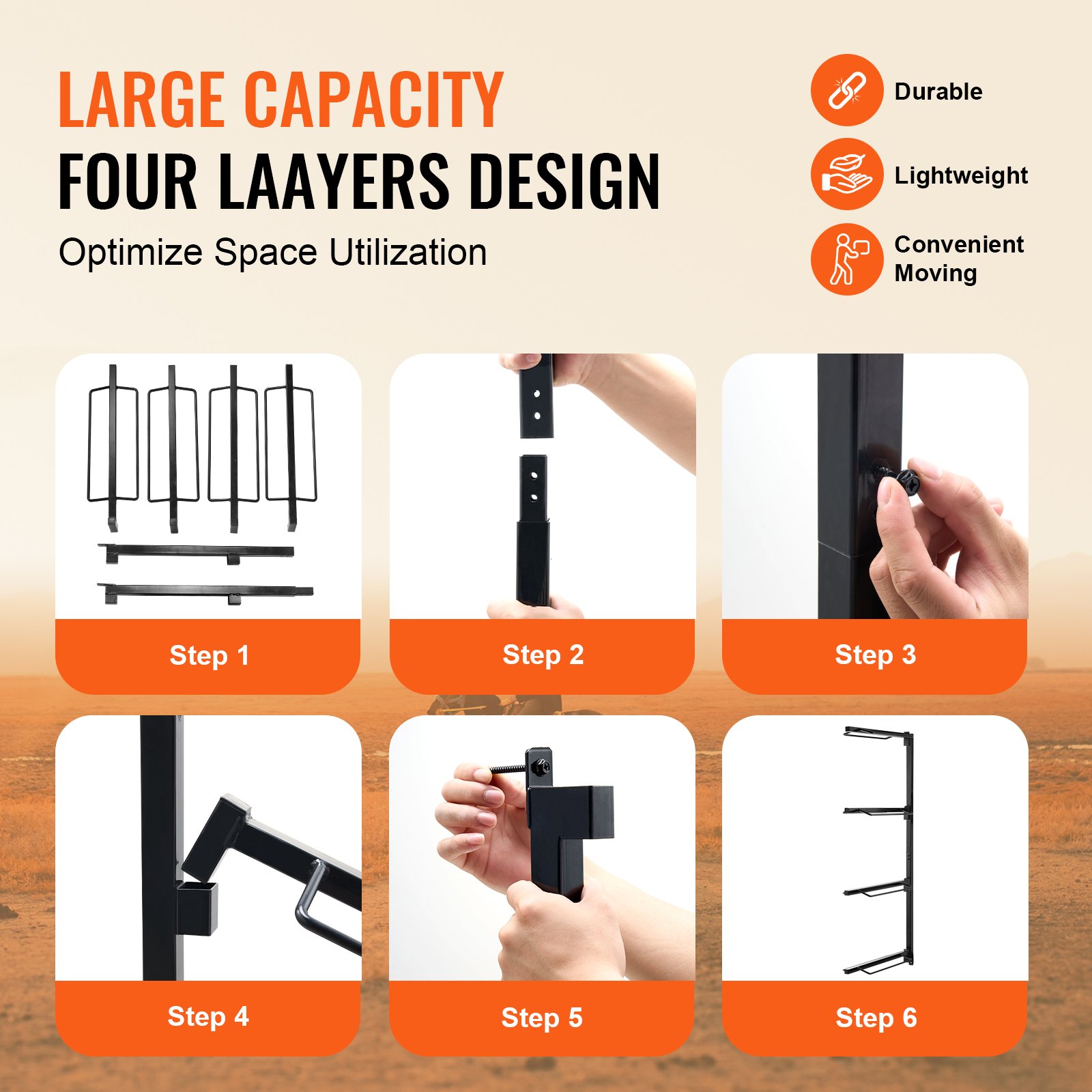 Wieszak na siodła VEVOR montowany na ścianie, czteropoziomowy stojak na siodła końskie, wytrzymały stojak na siodła w stylu western i angielskim, uchwyt na derki końskie do organizacji pomieszczenia na sprzęt