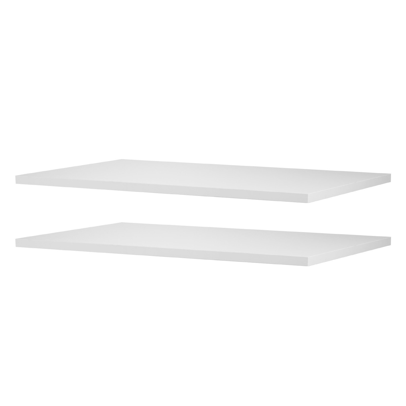 VEVOR Melamine Shelves, 2 Piece, Wooden Cabinet Shelves Cut to Size for Closet System, Replacement Cabinet Shelf, Versatile Use Wardrobe Board for Closets, Cabinets, or any custom Shelving Needs