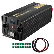 Przetwornica napięcia VEVOR Zmodyfikowany falownik sinusoidalny 6kW DC12V na AC230V LCD