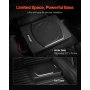 VEVOR Subwoofer samochodowy pod siedzeniem 240 W, 254 mm, smukły, z wbudowanym wzmacniaczem, wejściem wysokiego/niskiego poziomu i regulacją głośności do SUV-ów i ciężarówek
