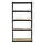 VEVOR Workshop Shelving Unit, 907 kg, 5-Tier Garage Storage Shelving Unit, 406x813x1596 mm, Boltless Shelving Unit, Heavy-Duty Shelving Unit, Metal Shelving for Garages, All-Purpose Shelving Unit, Ideal for Kitchen, Warehouse, Basement, Black