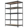 VEVOR Storage Shelves, 5-Tier Adjustable, 1360.8kg Capacity, Heavy Duty Garage Storage Shelving Unit, Metal Utility Rack Shelf, for Garage Workshop Warehouse Basement, 1228 mm W x 619 mm D x 1813 mm H
