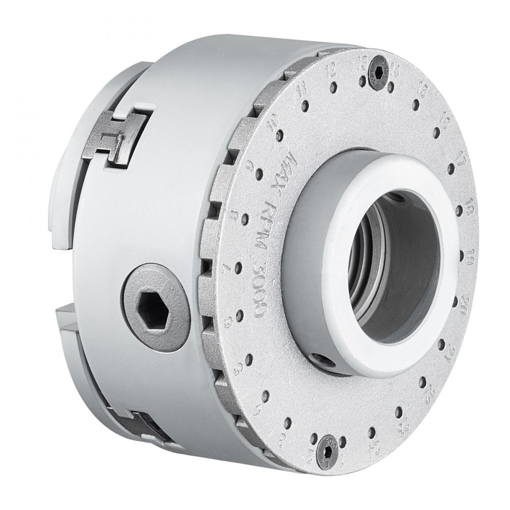 VEVOR Uchwyt tokarski KP96 Uchwyt tokarski 4-szczękowy φ96 mm z 45# Zakres mocowania 32-70 mm Gwint wewnętrzny uchwytu M33 x 3,5 TPI Dokładność ustawienia tokarki ≤0,3 mm Uchwyt tokarski do drewna