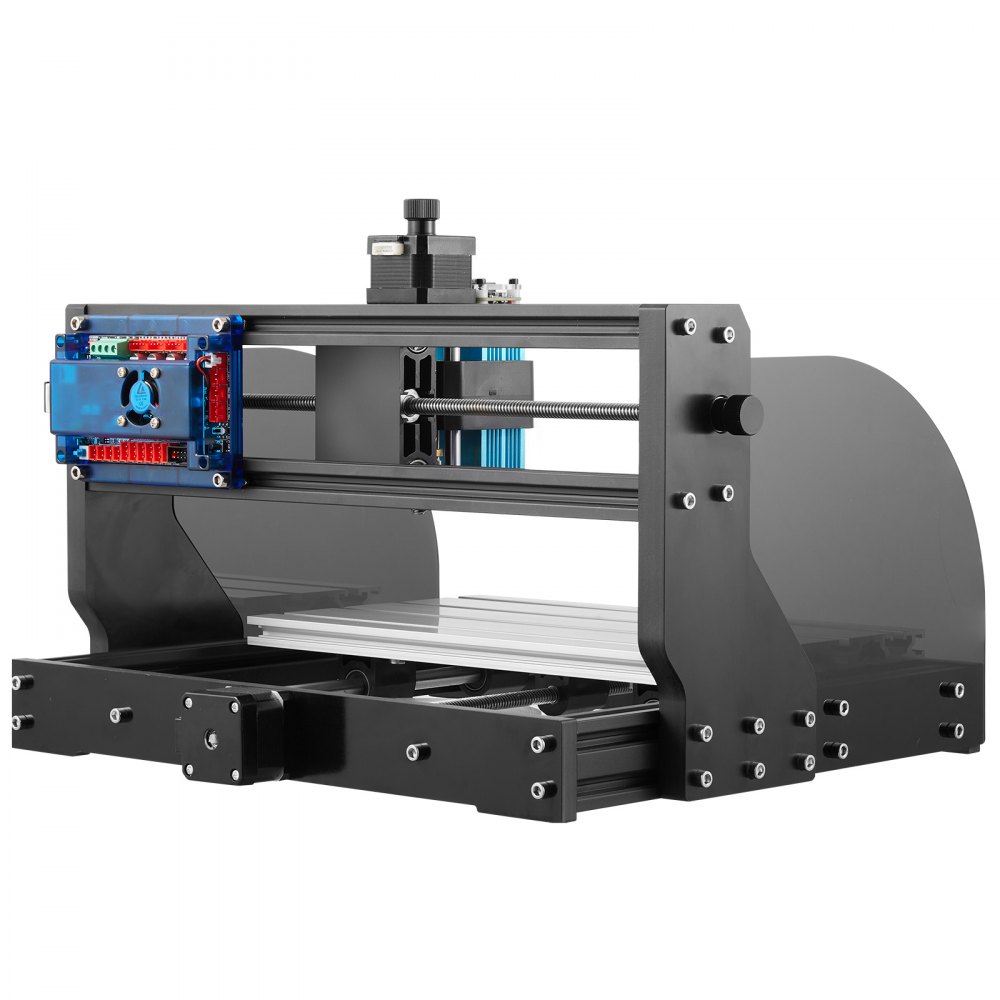 VEVOR tokarka 3018 Pro z 3-osiowym sterowaniem GRBL o prędkości obrotowej 10000 obr./min, tokarka do drewna DC 24 V 5 A z profilu aluminiowego i bakelitu, grawerka CNC, grawerka laserowa, wymiary 300 x 180 x 45 mm