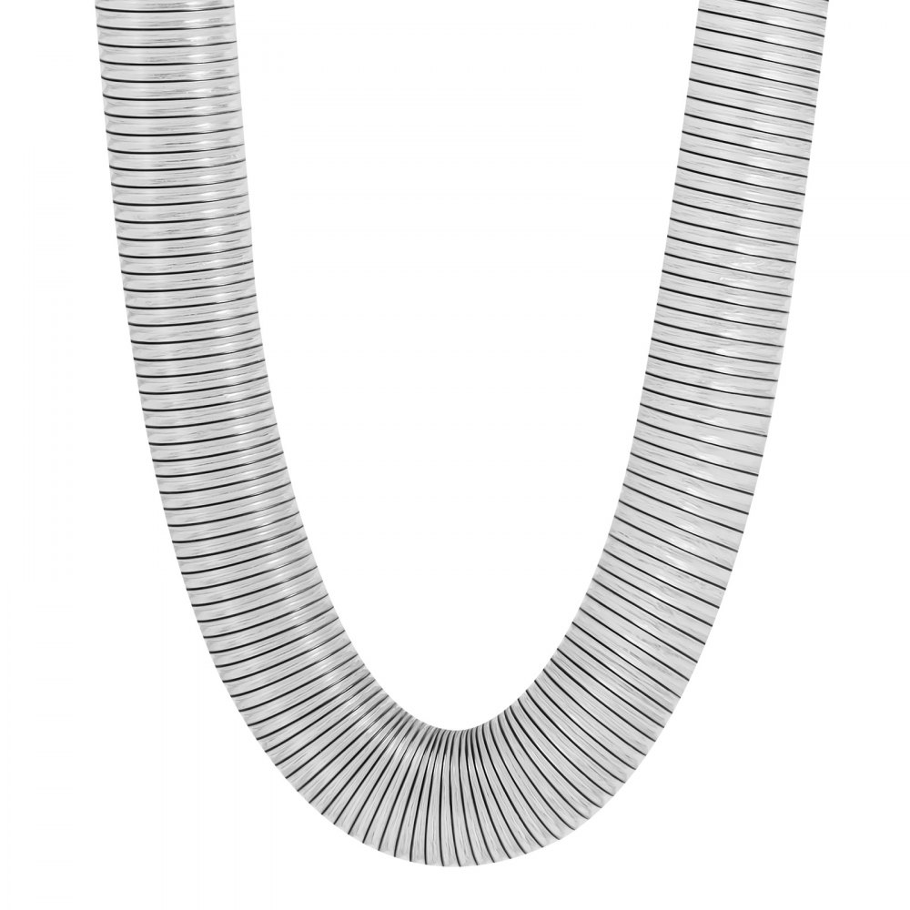 Wąż do odpylania VEVOR, 4 cale x 50 stóp, pogrubiony materiał PVC, odporny na przebicie, elastyczny, przezroczysty wąż ze szpulą z drutu ze stali węglowej, 4 zaciski ze stali nierdzewnej 304, do pił stołowych, pił taśmowych, strugarek, strugarek