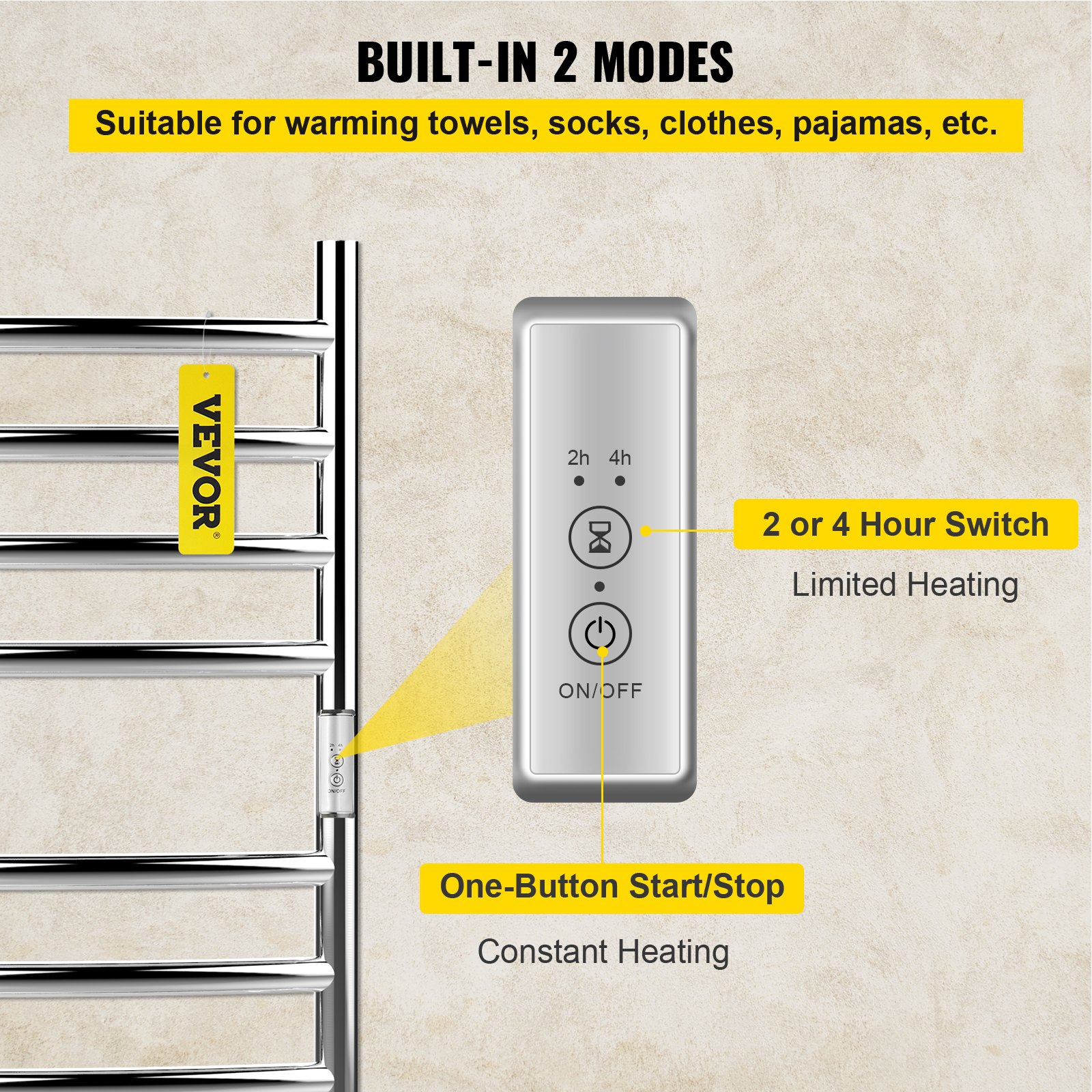 VEVOR grzejnik łazienkowy grzejnik do ręczników grzejnik do ręczników 800x610x155mm