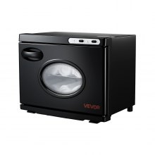 Podgrzewacz ręczników VEVOR, pojemność 23 l, na 36 ręczników, z klipsem, rama ze stali nierdzewnej i przezroczyste okienko, podgrzewacz ręczników do spa, fryzjera, salonu masażu, funkcja podgrzewania parą i lampka czyszcząca