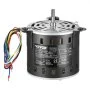 VEVOR 1/5 HP blower motor, 220 V, 1.45 Amps, 3-speed (700/900/1100 rpm), 10 mm shaft diameter, 20 mm shaft length, red. CCW from shaft end, incl. CBB60 8 μF / 450 V capacitor