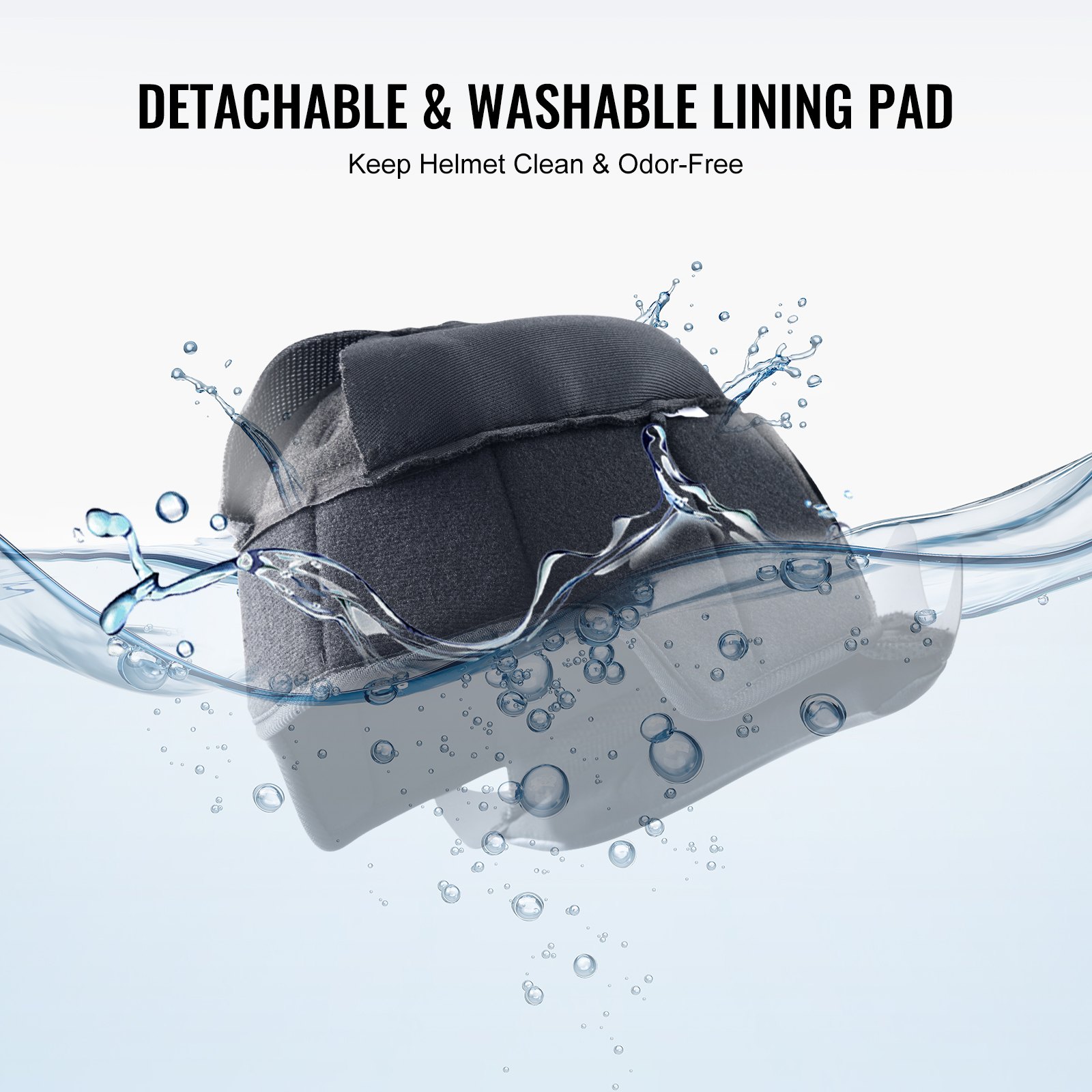 Kask motocyklowy VEVOR, kask motocrossowy, rozmiar twarzy 3/4, rozmiar S, ABS, gniazdo Bluetooth i wymienne soczewki, wygodny kask motocrossowy z certyfikatem DOT, dla młodzieży i dorosłych, czarny