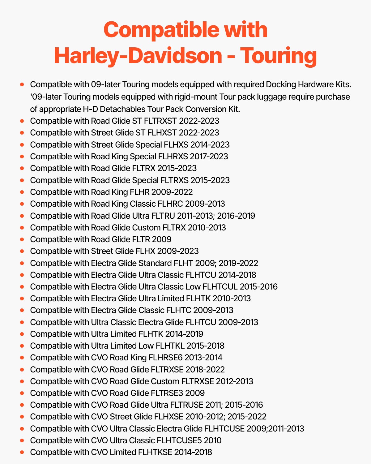 Oparcie dla pasażera motocykla VEVOR Sissy Bar z bagażnikiem, kompatybilne z modelami Harley-Davidson Touring Street Glide Road Glide Road King, 40 cm (wys.) Odpinane oparcie dla pasażera motocykla