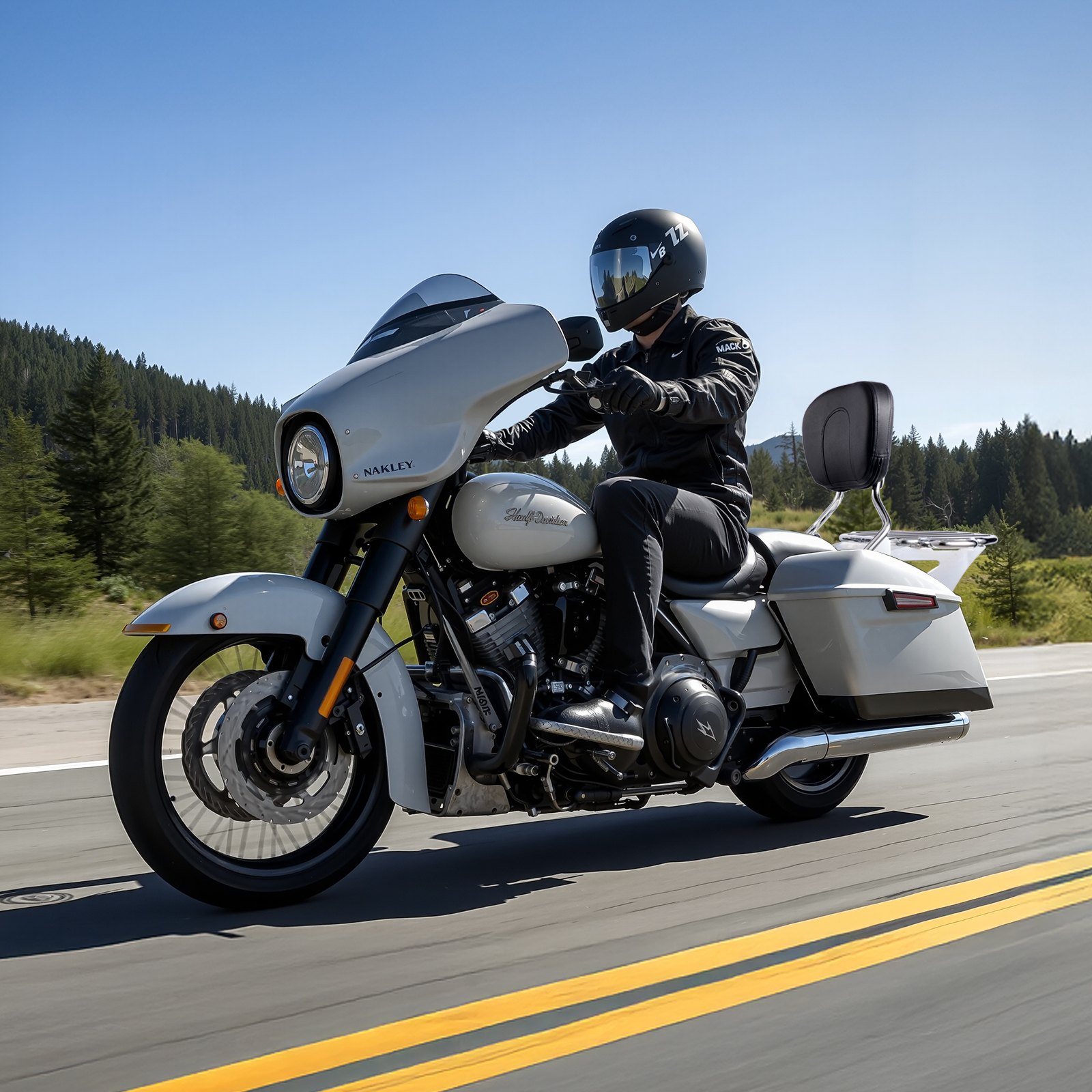 Oparcie dla pasażera motocykla VEVOR Sissy Bar z bagażnikiem, kompatybilne z modelami Harley-Davidson Touring Street Glide Road Glide Road King, 40 cm (wys.) Odpinane oparcie dla pasażera motocykla