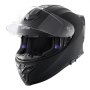 Kask motocyklowy VEVOR Kask motocrossowy Kask integralny Rozmiar M, Kask ABS z gniazdem Bluetooth i wymiennymi soczewkami, Zatwierdzony przez DOT, wygodny kask motocrossowy, dla młodzieży i dorosłych, Czarny