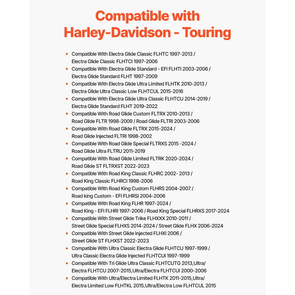 Oparcie kierowcy VEVOR z barem Sissy Bar do motocykli Harley-Davidson Touring Street Glide Road Glide Road King, 31 cm, wysokie, odpinane, czarne