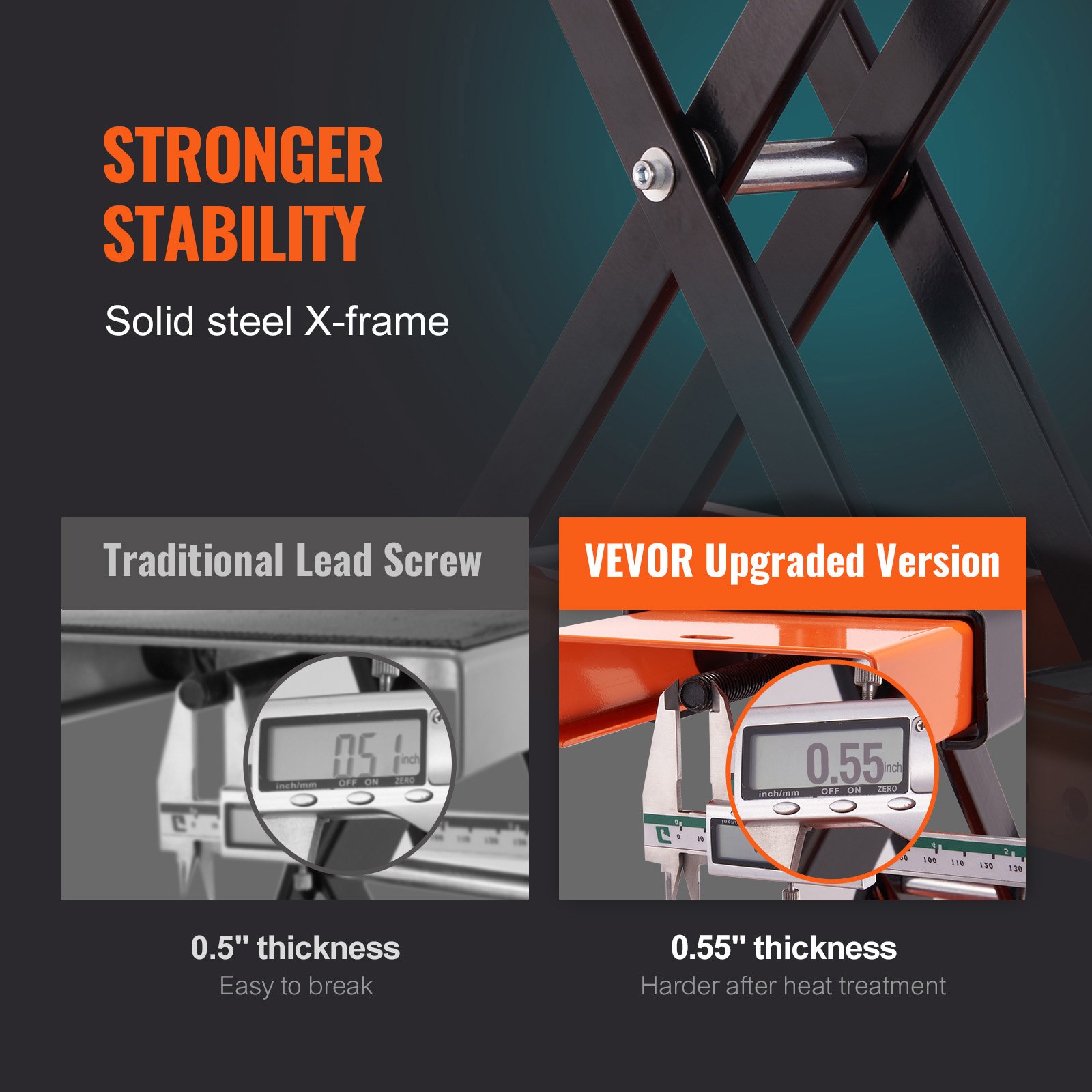 VEVOR Motorcycle Lift, 500 kg Load Capacity, Motorcycle Lift, Motorcycle Platform, Motorcycle Stand, Adjustable Motorcycle Lift, Motorcycle Stand for Garage & Outdoor Use