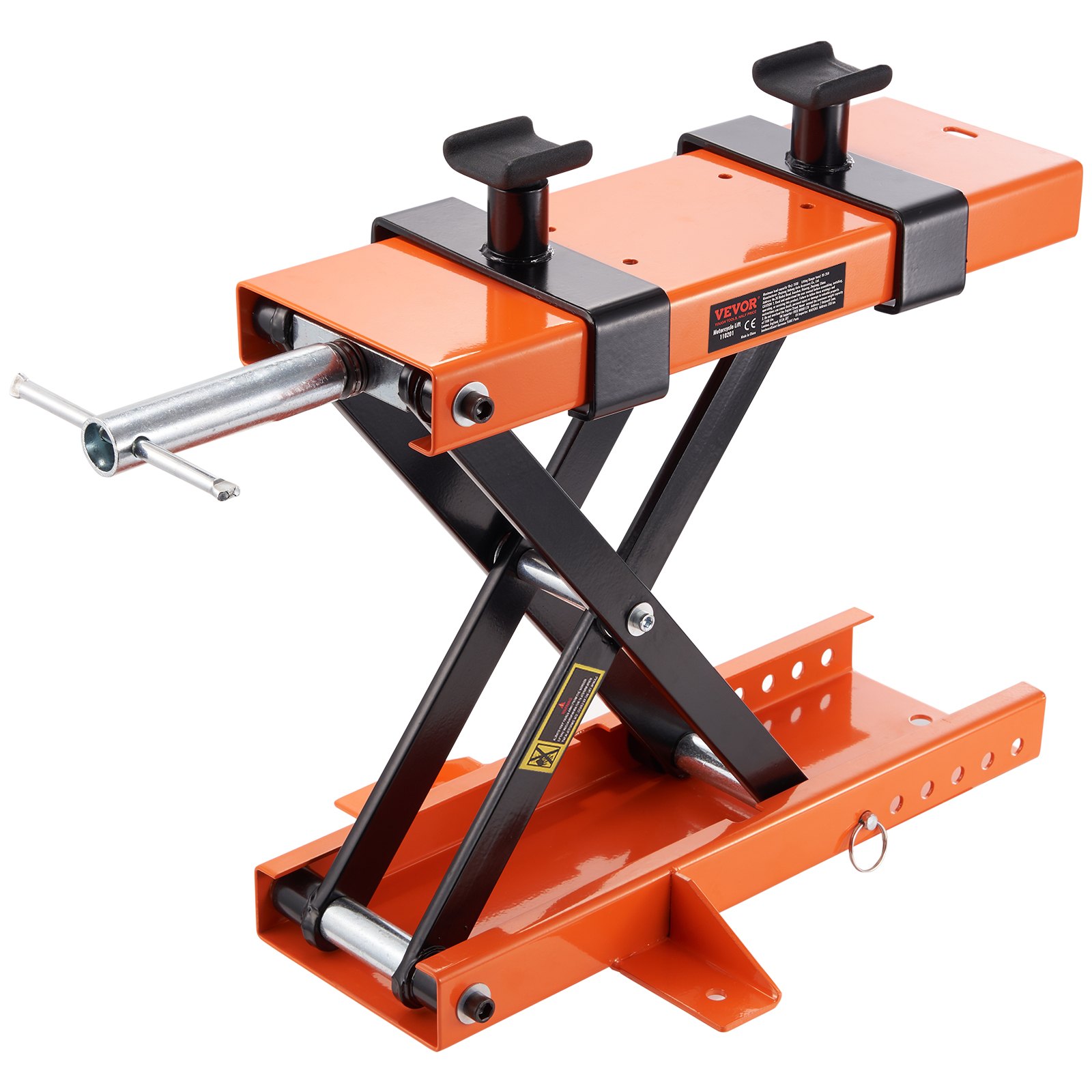 VEVOR Motorcycle Lift, 500 kg Load Capacity, Motorcycle Lift, Motorcycle Platform, Motorcycle Stand, Adjustable Motorcycle Lift, Motorcycle Stand for Garage & Outdoor Use