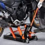 Podnośnik motocyklowy hydrauliczny VEVOR o udźwigu 700 kg, platforma do podnoszenia motocykli, stojak montażowy do motocykli, regulowany w zakresie 120–385 mm, podnośnik do motocykli, stojak do motocykli w garażu i na zewnątrz