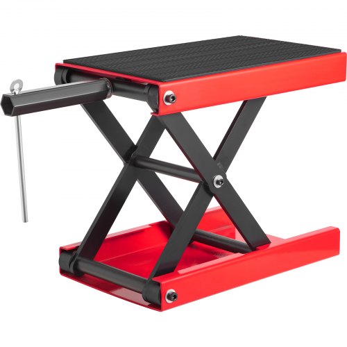 VEVOR Motocykl Jack Motocykl Scissor Jack 1100lb Motocykl Podnośnik Czerwony X Kształt