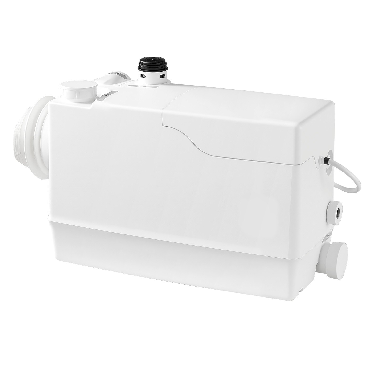Stacja podnoszenia ścieków VEVOR 800 W, 12000 l/h, wysokość podnoszenia 10 m, z 4 wlotami, stacja podnoszenia ścieków białych, odpowiednia do piwnic, toalet, zlewów, pralni i kuchni, pompa Zacker z wlotami bocznymi