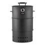 Wędzarnia VEVOR, 470 mm, grill węglowy, wędzarnia BBQ, beczka z powlekanej stali z 2 rusztami, 1 drążkiem do zawieszania, 6 haczykami i termometrem, idealna na imprezy, do ogrodu i na taras