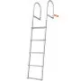Drabina dokująca VEVOR, 5 odłączanych stopni, udźwig 227 kg, aluminiowa drabina do łodzi pontonowej ze stopniem o szerokości 8 cm i antypoślizgową matą gumową, do wchodzenia na pokład statków/jezior/basenów/oceanów