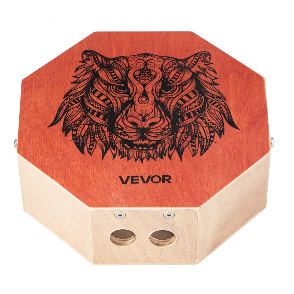 VEVOR Unique Cajon Box Drum, with Internal  Guitar Strings, Portable Wooden Percussion Box, Birch Wood Drum Musical Instrument with Adjustable Strap, for Beginners & Professionals, 295 x 295 x 100 mm
