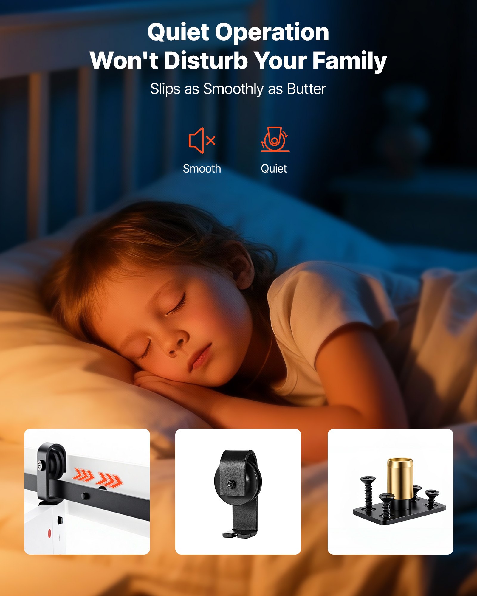 Drzwi przesuwne składane VEVOR w stylu stodoły, 1219 x 2134 mm, wykonane z płyty MDF, z zestawem montażowym, oszczędzającą miejsce konstrukcją ramy H i wstępnie zmontowanymi panelami, drzwi przesuwne składane do sypialni i salonu, białe