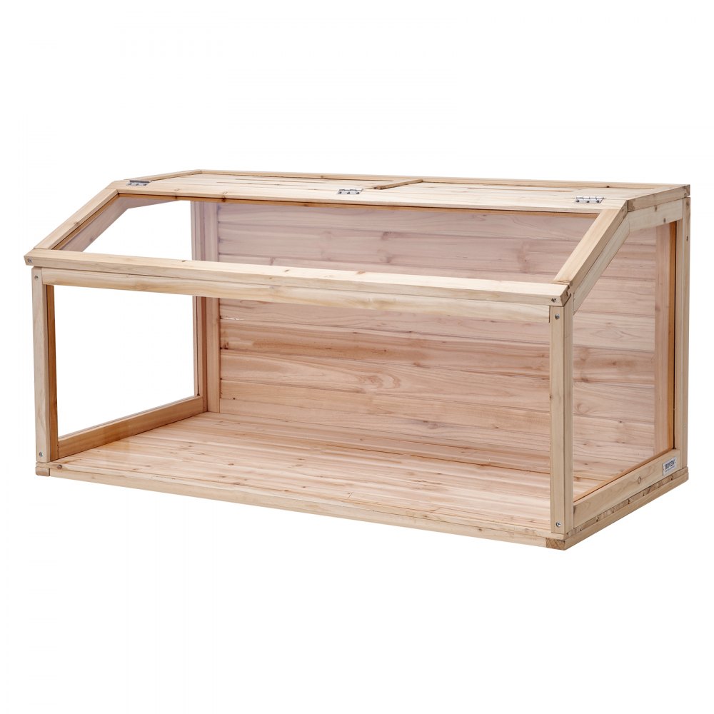 Drewniana klatka dla chomika VEVOR, klatka dla chomika z widokiem 270°, 101,6 x 50,8 x 50,8 cm, klatki dla chomików karłowatych z otwieraną górą, klatka dla małych zwierząt, klatka dla myszy, szczurów, świnek morskich, myszy