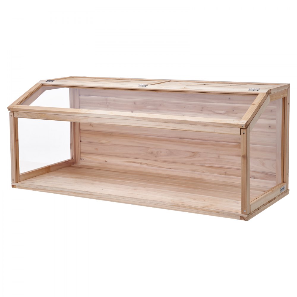 Drewniana klatka dla chomika VEVOR, klatka dla chomika z widokiem 270°, 121,92 x 50,80 x 50,80 cm, klatki dla chomików karłowatych z otwieraną górą, klatka dla małych zwierząt, klatka dla myszy, szczurów, świnek morskich