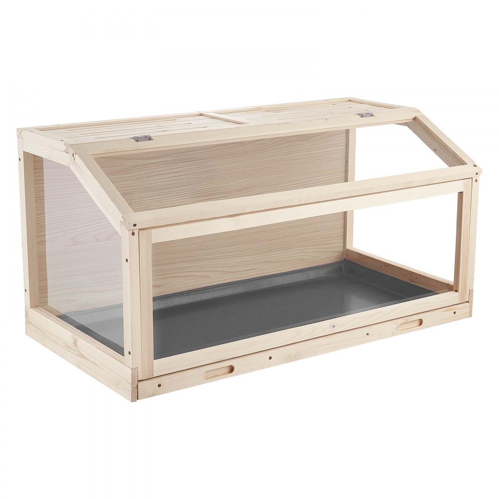 VEVOR Wooden Hamster Cage 1000 x 520 x 505 mm 270° Viewing Hamster Habitat, Chewproof Acrylic Small Animal Cage with Openable Top, Large Pet Enclosure for Syrian/Dwarf Hamsters, Guinea Pigs & Gerbils