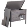 VEVOR Heated Cat House, Insulated Wooden Cat House for Outdoor Cats, Waterproof Feral Kitty Shelter with Heating Pad, PVC Flap Door & Openable Asphalt Roof for 1-3 Cats in Winter, 87 x 53.5 x 69 cm