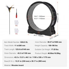 Rowerek treningowy dla kota VEVOR z drapakiem dla kota 110 cm czarny