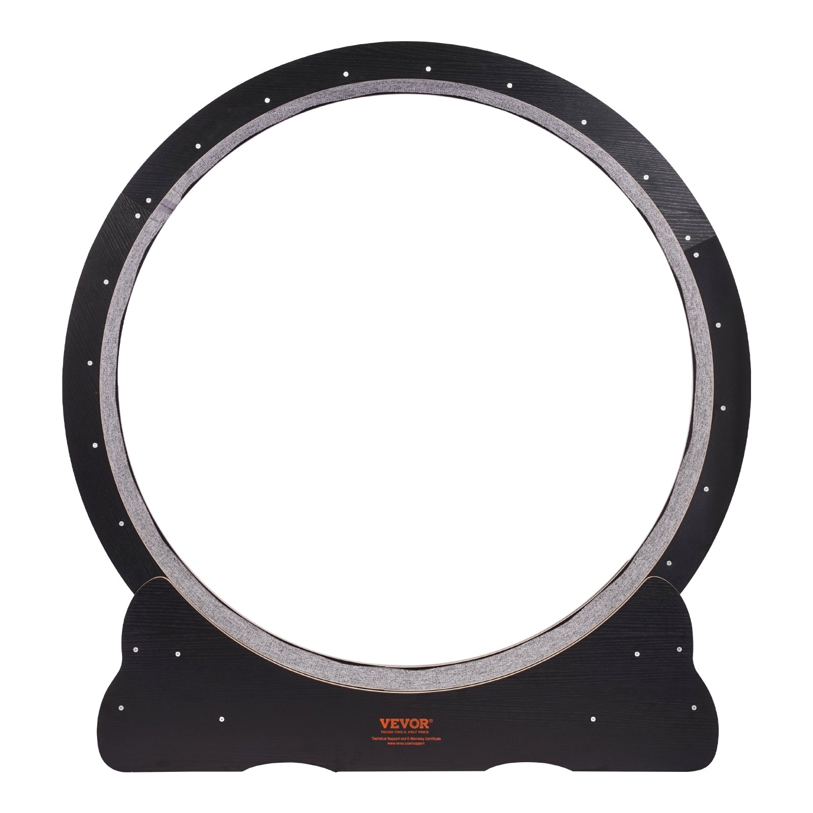 VEVOR Wooden Cat Running Wheel, 110cm Cat Treadmill for House Cats, Cat Running Wheel with Removable Carpet & Cat Toy for Running/Walking/Training, Suitable for Most Cats, Black