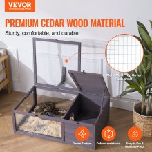 Zagroda dla żółwi VEVOR terrarium dla żółwi wykonane z drewna 965x610x330mm