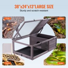 Zagroda dla żółwi VEVOR terrarium dla żółwi wykonane z drewna 965x610x330mm