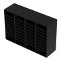 VEVOR 997 x 305 x 680 mm Tacka na dokumenty, organizer na biurko, 2,3-5,6 cm, regulowana, A4, układana poziomo, tacka na papier, organizer do systemu przechowywania dokumentów biurkowych, archiwizacja (czarna, 36 przegródek)
