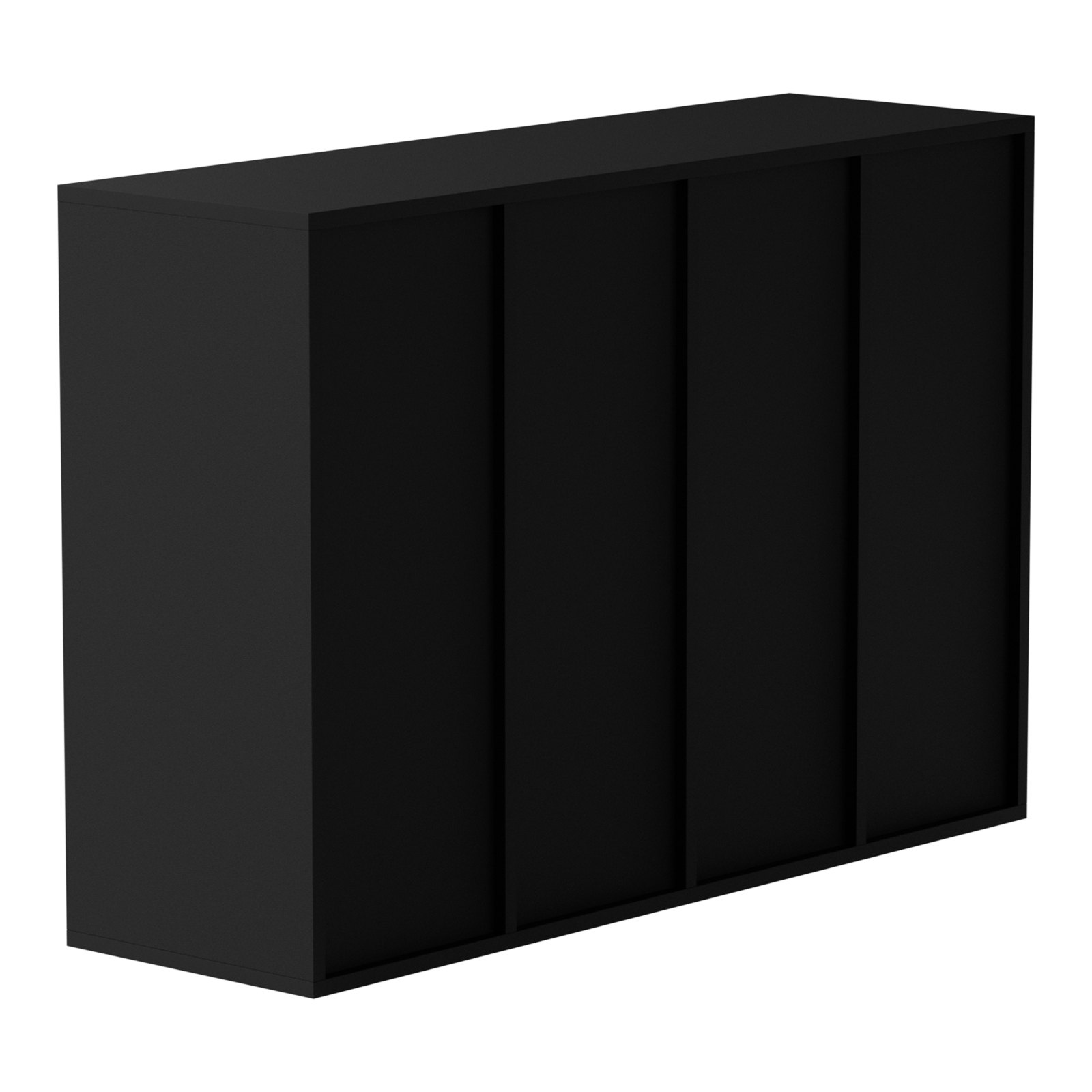 VEVOR 997 x 305 x 680 mm Tacka na dokumenty, organizer na biurko, 2,3-5,6 cm, regulowana, A4, układana poziomo, tacka na papier, organizer do systemu przechowywania dokumentów biurkowych, archiwizacja (czarna, 36 przegródek)