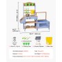VEVOR Kuchnia do zabawy, Kuchnia dla dzieci, Drewniana kuchnia do zabawy z doniczką, zbiornikiem na wodę, zlewem, naczyniami kuchennymi i akcesoriami, Drewniana kuchnia do ogrodu i na trawnik, dla dzieci od 3 lat, 1060 x 370 x 995 mm