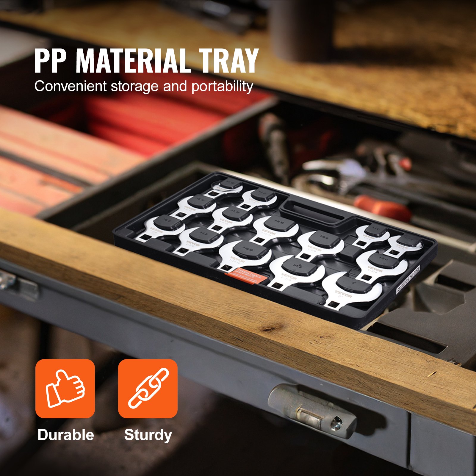 Zestaw kluczy pajęczych VEVOR. Klucze pajęcze 14 sztuk. Klucz dynamometryczny 1/2 cala, klucz typu Crowfoot, klucz płaski, klucz nasadowy do zlewów, rur pod toaletami, zlewów