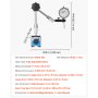 Czujnik zegarowy VEVOR z podstawą magnetyczną, podstawa magnetyczna, dokładność 0,03 mm, zakres 0–25,4 mm, uchwyt czujnika zegarowego, profesjonalny do konfiguracji maszyn, pomiar w wąskich obszarach, łatwy do odczytu