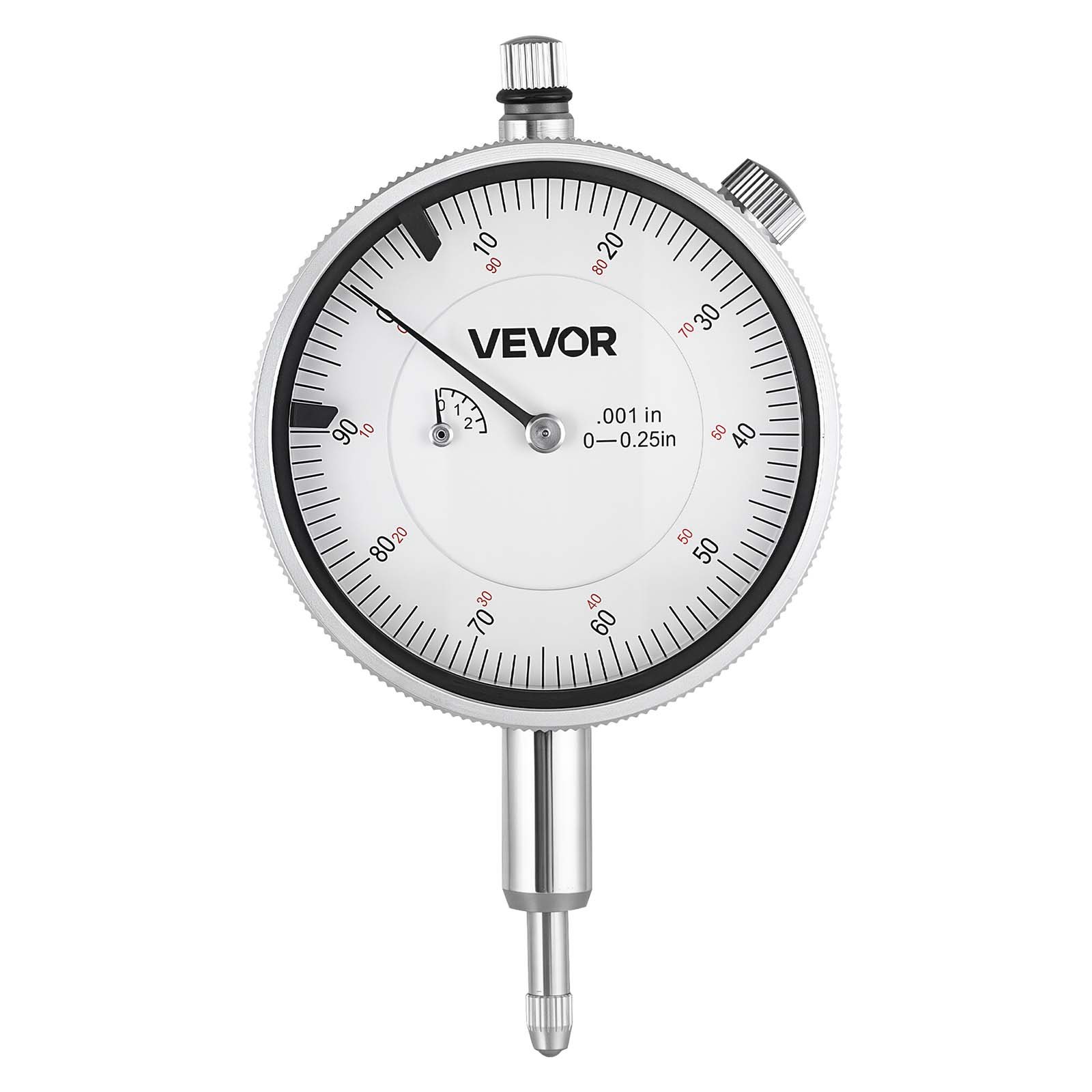 VEVOR Dial Test Indicator and Bore Gauge Measuring Tool Set, Dial Indicator 0.03 mm Accuracy, 50.8-152.4 mm Bore Range with Rod, Storage Case, Anvils for Industrial Machining Measurements